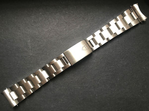 Signed Thicker Solid Stainless Steel All Brushed 20mm Oyster Quality Watch Band Bracelet Strap With 580 End Pieces For Vintage 40mm Tudor 94200 or 79090 Watch Case