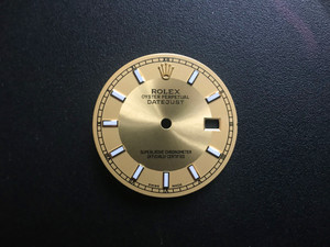 28.5mm Champagne Tuxedo Dial Marked Rolex Symbol With Luminous Hour Markers And Date Window Fit DG 2813 Or MIYOTA 8215 Automatic Movement With DWO For Mens Golden Or 2-tone DATEJUST Watch