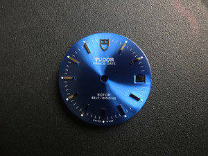 27mm Blue Sunburst Dial Marked TUDOR Logo With Silver Sticks And Date Window Fit ETA 2824 Or 2836 Or DG 2813 Or Miyota 8215 Movement For Mens Steel PRINCE DATE Watch