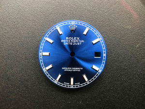 28mm 116234 Blue Sunburst Dial Marked ROLEX Symbol With Super Luminous Sticks  And Small Roman Numerals With Date Window Fit ETA 2836 Or 2824 Or 2824 Or DG 2813 Or MIYOTA 8215 Automatic Movement For Mens DATEJUST Watch