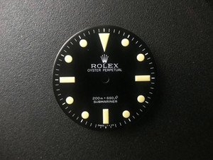 Vintage Style Of 5513 Black Submariner Dial Marked Rolex Symbol for ETA 2836 Or 2824 Or DG 2813 Or MIYOTA 8215 movement 29mm - Super Yellow Luminova