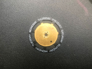 One Pc Black Day Disc Wheel For ETA 2834 Automatic Movement Fit The Dial With Day Window On 12 O'clock