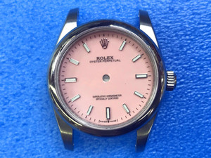 Ladies New Style Of Steel Rolex 31mm Oyster Perpetual Watch Set  With Domed Bezel And Pink Dial And Oyster Watch Band Fit ETA 2671 Movement