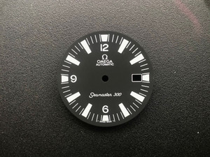 31mm Black Omega Seamaster 300 Dial With Super White Lume And Date Window Fit ETA 2836 Or 2824 Or DG 2813 Or MIYOTA 8215 Movement