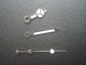 One Set Of Silver Mercedes Benz Watch Hands With Luminova Glow Green Light For 40mm Submariner Or 36mm Explorer Watch Fit DG 2813 Or MIYOTA 8215 For Mens Watch