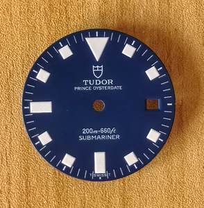 29mm 9411/0 Vintage Submariner Blue Tudor Prince OysterDate Snowflake Dial With Super White Lume Fit ETA 2824, 2836 DG 2813 Miyota 8215