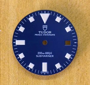 29mm 9411/0 Vintage Submariner Blue Tudor Prince OysterDate Snowflake Dial With Super White Lume Fit ETA 2824, 2836 DG 2813 Miyota 8215