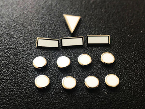 One Set Of 12 Pcs Flat Silver Luminous Hour Markers With Super Green Light For Mens Old Model Of Submariner Or Yacht-Master Or GMT Watch Dial With Or Without Date Window