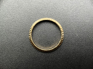 Yellow Gold Alloy Plated Golden Fluted Bezel For Ladies Vintage ROLEX 26mm DATEJUST Watch Case