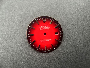 16200 28mm Red Dial Marked Rolex Symbol With Silver Sticks For Mens Steel DATEJUST Watch Fit ETA 2836 Automatic Movement With DWO