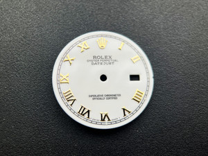 29.0mm White Dial Marked Rolex Symbol With Golden Roman Numbers For Mens 2-tone DATEJUST Watch Fit DG 2813 Or MIYOTA 8215 Automatic Movement With DWO