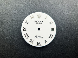 28.5mm Cal.1601 White Cellini Dial Marked Rolex Symbol With Silver Roman Numbers For Mens Steel Watch Fit DG 2813 Or MIYOTA 8215 Automatic Movement