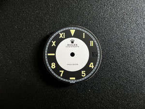 27mm Vintage Model Of Black And White Rolex California OysterDate Dial With Super Yellow Lume Fit ETA 2836 Or 2824 Or DG 2813 Or MIYOTA 8215