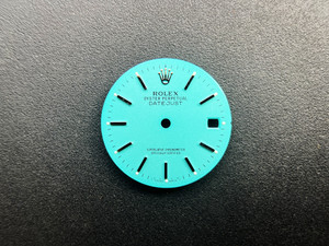 16200 28mm Tiffany Blue Dial Marked Rolex Symbol With Silver Sticks For Mens Steel DATEJUST Watch Fit ETA 2836 Or 2824 Or DG 2813 Or MIYOTA 8215 Automatic Movement
