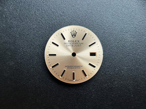 16200 28mm Light Champagne Dial Marked Rolex Symbol With Silver Sticks For Mens Steel DATEJUST Watch Fit ETA 2836 Or DG 2813 Or MIYOTA 8215 Automatic Movement With DWO