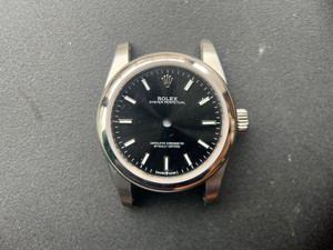 Ladies New Style Of Steel Rolex 31mm Oyster Perpetual Watch Set  With Domed Bezel And Black Dial And Oyster Watch Band Fit ETA 2671 Movement