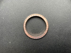 Rose Gold Alloy Plated Bezel With CZ Rhinestones for Ladies 26mm ROLEX DATEJUST Watch