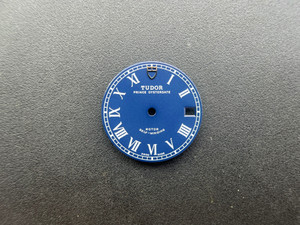 27mm Vintage Model Of Tudor Blue Buckley OysterDate Dial With White Roman Numerals Fit ETA 2836 Or 2824 Or DG 2813 Or MIYOTA 8215
