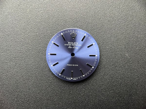 27mm Sunburst Blue Dial Marked Rolex Symbol With Silver Sticks For Mens 34mm OYSTER PERPETUAL Air-King Watch Fit ETA 2824, 2836 Or DG 2813 Or MIYOTA 8215 Automatic Movement