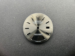 16200 28mm Dark Grey / Rhodium Sunburst Dial Marked Rolex Symbol With Silver Sticks For Mens Steel DATEJUST Watch Fit ETA 2836 Or DG 2813 Or MIYOTA 8215 Automatic Movement With DWO