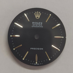 28mm Sunburst Black SpeedKing Oyster Dial Marked Rolex Symbol With Silver Sticks For Mens 36mm Watch Fit ETA 2824, 2836 Or NH35/38 Or DG 2813 Or MIYOTA 8215 Automatic Movement