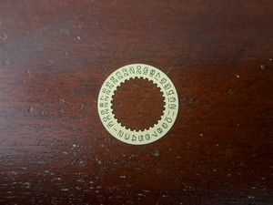 One Pc Champagne Date Wheel Disc With Open 6 & 9 Fit Genuine 3135 Automatic Movement For The Rolex Dial With Date Window On 3 O'clock