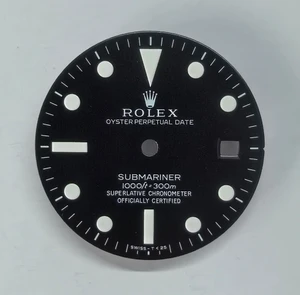 16800 Black Submariner Dial In Matt Marked Rolex Symbol With Super White Luminova For ETA 2836 Or 2824 Or DG 2813 Or MIYOTA 8215 movement 29mm