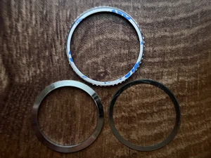 One Set Of Steel Friction Turn Both Directions Bezel Ring Fit My Rolex 1675 GMT Watch Case