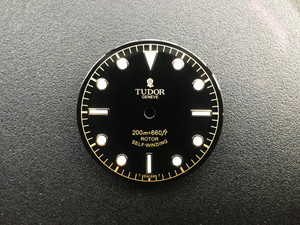29mm Glossy Tudor Ranger Franken Black Bay Rosellina Gilt Dial With Golden Symbol And Golden Hour Markers Have Super Luminova Fit ETA 2824 2836 Or MIYOTA 8215 Or DG 2813