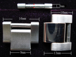 One Polished Center Screw Adjustable Link For Vintage ROLEX Mens OYSTER Watch Band Bracelet