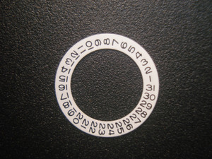 One Pc White Date Disc Wheel Overlay For ETA 2671 Automatic Movement Fit The Ladies 26mm Steel DATEJUST Watch