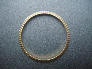 Yellow Gold Alloy Plated Golden Fluted Bezel For Mens Vintage ROLEX 36mm DATEJUST Or DAY-DATE Watch Case