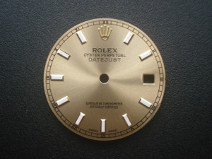 116233 28mm Champagne Sunburst Dial Marked ROLEX Symbol And Roman Numerals With Luminous Sticks And Date Window Fit ETA 2836 Or 2824 Or DG 2813 Or MIYOTA 8215 Automatic Movement For Mens 2-Tone Or Golden DATEJUST Watch