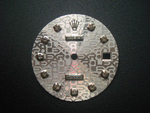 28mm Totemic Silver Dial Marked Rolex Symbol With Silver CZ Rhinestones And Date Window Fit ETA 2836 Or 2824 Or DG 2813 Or MIYOTA 8215 Automatic Movement For Mens steel DATEJUST Watch