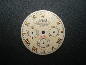29mm Meteorite Dial Marked Rolex Symbol With Golden Roman Numerals For Mens DAYTONA Watch Fit Chinese 7750 Automatic Movement
