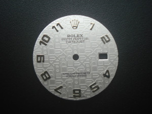 28.6mm Totemic Silver Dial Marked Rolex Symbol With Silver Numbers For Mens Steel DATEJUST Watch Fit DG 2813 Or MIYOTA 8215 Automatic Movement With DWO