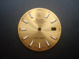 116233 28.0mm Champagne Sunburst Dial Marked Rolex Symbol With Golden Luminous Sticks Small Numbers For Mens 2-Tone Or Golden DATEJUST Watch Fit ETA 2836 Or DG 2813 Or MIYOTA 8215 Automatic Movement With DWO