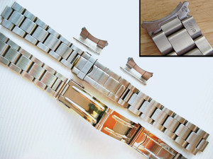 Unbranded 20mm Solid Stainless Steel Vintage Submariner Style Oyster Watch Band Bracelet Strap For 36/40mm Old Model Of Case