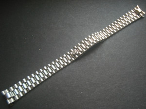 13mm Signed Stainless Steel President Watch Band Bracelet Strap With Curved End Pieces For Vintage Ladies 26mm ROLEX DATEJUST Watch