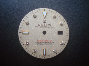 29mm Platinum Dial Marked Rolex Symbol With Golen CZ Rhinestons For Mens 2-tone YACHT-MASTER Watch Fit DG 2813 or MIYOTA 8215 Automatic Movement With DWO