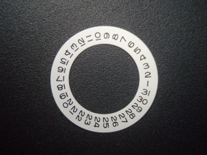 One Pc White Date Disc Wheel Overlay For ETA 2836 DG2813 Miyota 8215 Automatic Movement Fit The Mens Rolex 3135 DATEJUST Or 3155 DAY-DATE Watch