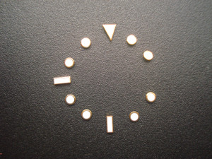 One Set Of Golden Luminous Hour Markers With Green Light For Mens Old Model Of Submariner Or Yacht-Master Or GMT Watch Dial