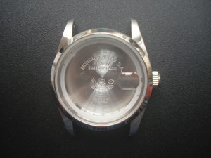 ROLEX Signed Vintage Style of 36mm Stainless Steel Watch Case With Smooth Bezel And 20mm Lugs Size Fit DATEJUST  Or DAY-DATE Dial In 28.5~29.0mm And  ETA 2836 Movement With Date Or Day Wheel Overlay