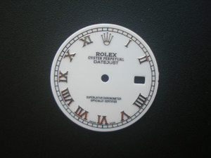 28.5mm White Dial Marked Rolex Symbol With Silver Roman Numbers For Mens Steel DATEJUST Watch Fit DG 2813 Or MIYOTA 8215 Automatic Movement With DWO