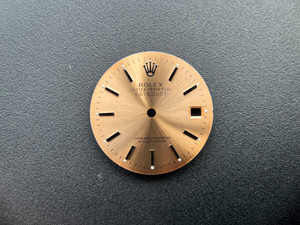 28mm Salmon Rose Golden Sunburst Dial Marked Rolex Symbol With Silver Sticks For Mens Steel DATEJUST Watch Fit ETA 2836 Or 2824 Or DG 2813 Or MIYOTA 8215 Automatic Movement