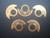 5 Pcs Golden Rotor Stickers Marked Tudor Logo For Automatic Movement