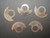 5 Pcs Silver Rotor Stickers Marked Tudor Logo For Automatic Movement