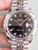 New Style Of Steel Rolex 41mm DateJust Watch Set With Fluted Bezel And Black Dial Has Luminous Sticks Fit ETA 2824 Movement