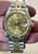 New Style Of 2-tone Rolex 41mm DateJust Watch Set  With Golden Fluted Bezel And Champagne Dial  Has Luminous Sticks Fit ETA 2824 Movement