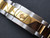 19mm Gold Alloy Plated 2-tone Oyster Quality Watch Bracelet Band Strap With Branded Hidden Clasp For Vintage 34mm Rolex 2-tone Watch Case